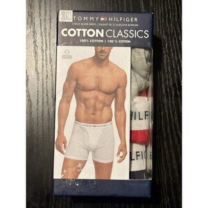 Tommy Hilfiger 3 Pack Men's Cotton Classics Boxer Briefs Multicolor Sz Small NEW